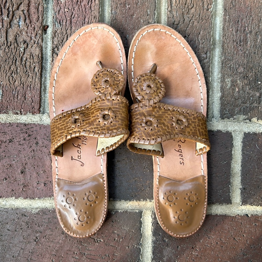 Brown, Woven Jack Rogers Sandals size 7 (women’s)